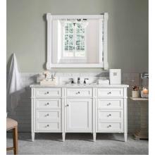 James Martin Furniture 650-V60S-BW - Brittany 60'' Bright White Single Vanity