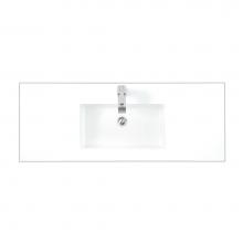 James Martin Furniture SWB-S47.3-GW - 47.3'' Single Sink Top, Glossy White