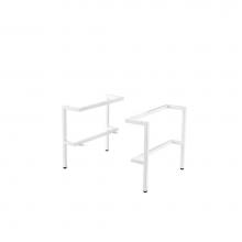 James Martin Furniture 803-B18.1-GW - Milan 18.1'' Depth Stainless Steel Base(Tall), Glossy White