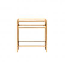 James Martin Furniture C105-V31.5-RGD - Boston 31.5'' Stainless Steel Sink Console, Radiant Gold