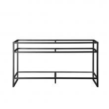 James Martin Furniture C105-V63-MBK - Boston 63'' Stainless Steel Sink Console (Double Basins), Matte black