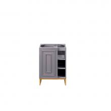 James Martin Furniture E110-B24-RGD - Alicante'' 24'' Stainless Steel Base, Radiant Gold