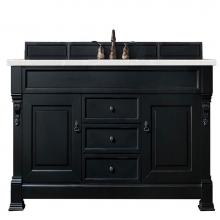 James Martin Furniture 147-114-5331-3ESR - Brookfield 60'' Antique Black Single Vanity w/ 3 CM Eternal Serena Quartz Top