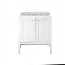 James Martin Furniture E445-V30-GW - Addison 30'' Single Vanity Cabinet (w/Doors), Glossy White