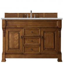 James Martin Furniture 147-114-5371-3ESR - Brookfield 60'' Country Oak Single Vanity w/ 3 CM Eternal Serena Quartz Top