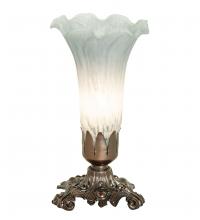 251885 - 8" High Gray Tiffany Pond Lily Accent Lamp
