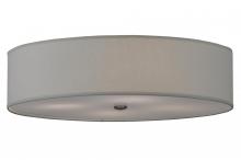  145895 - 24" Wide Cilindro Off White Textrene Flushmount