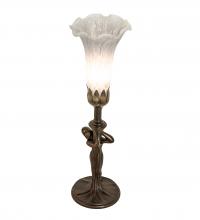 253423 - 15" High Gray Nouveau Lady Accent Lamp